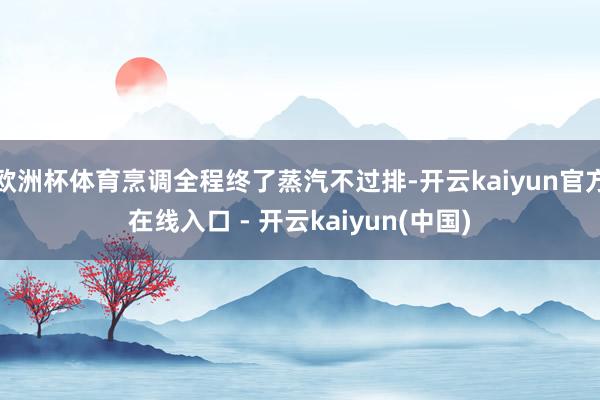 欧洲杯体育烹调全程终了蒸汽不过排-开云kaiyun官方在线入口 - 开云kaiyun(中国)