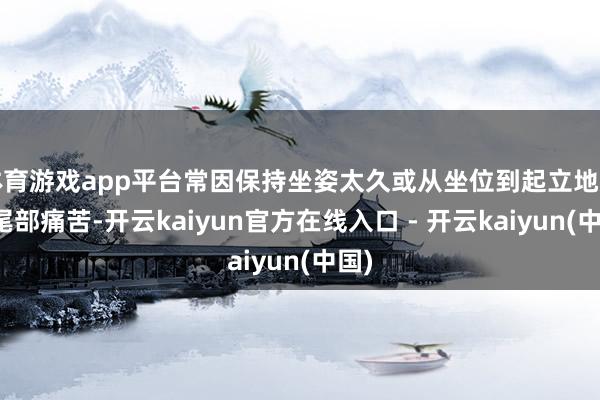 体育游戏app平台常因保持坐姿太久或从坐位到起立地感到尾部痛